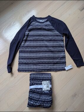 Sonoma Navy & Cream Geometric Loungewear Set